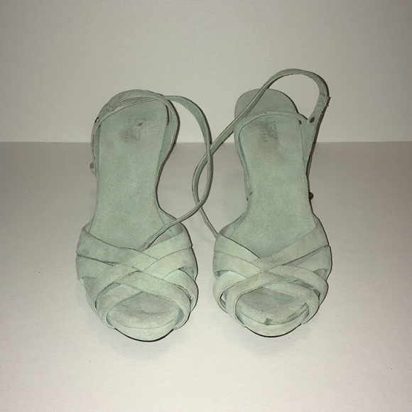 UGG Shoes - Light blue Ugg Australia suede platform heels